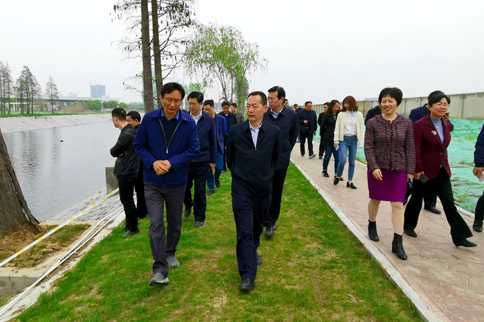 我厅组织对扬州市尚桥冲水体黑臭问题整改工作进行销号验收