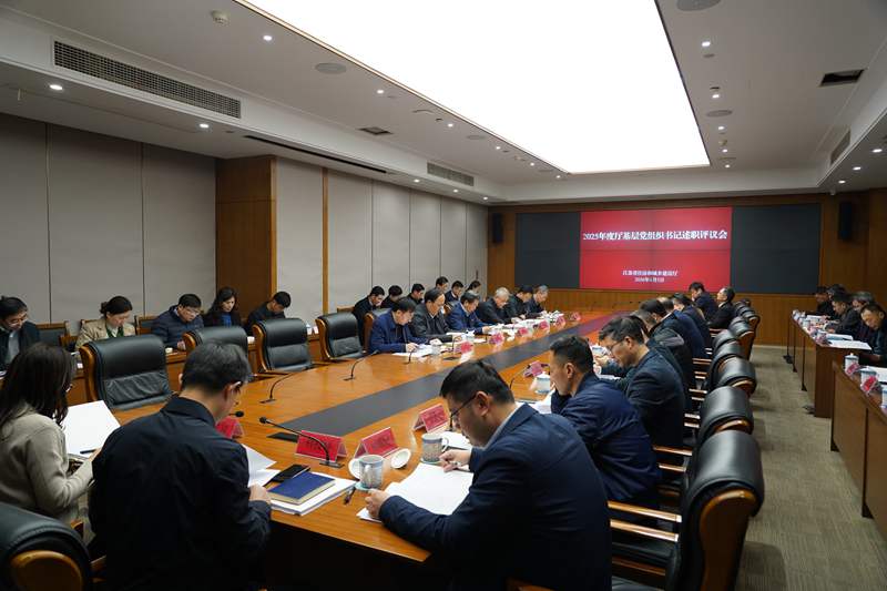 我厅召开2025年度基层党组织书记述职评议会